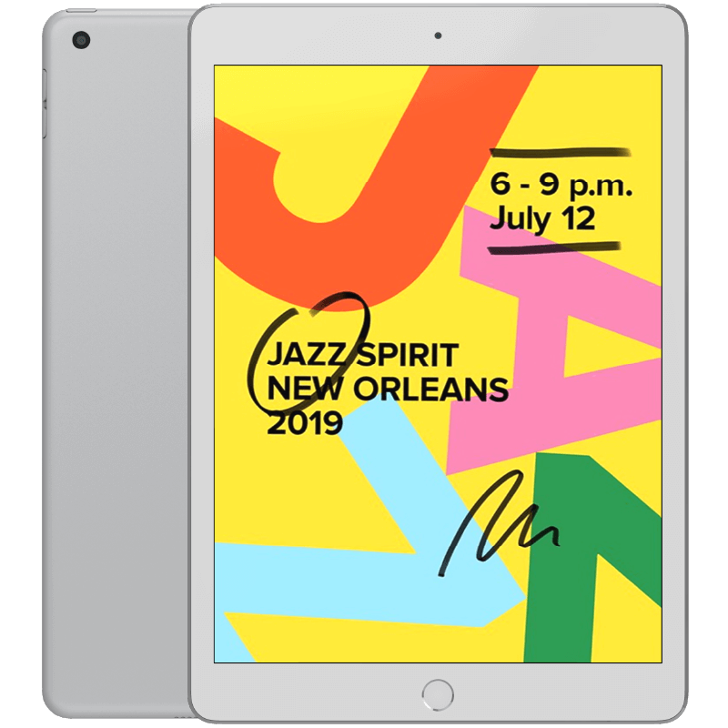 iPad 10,2 7:e gen (2019) Silver WiFi + 4G 32 GB Klass C (refurbished)
