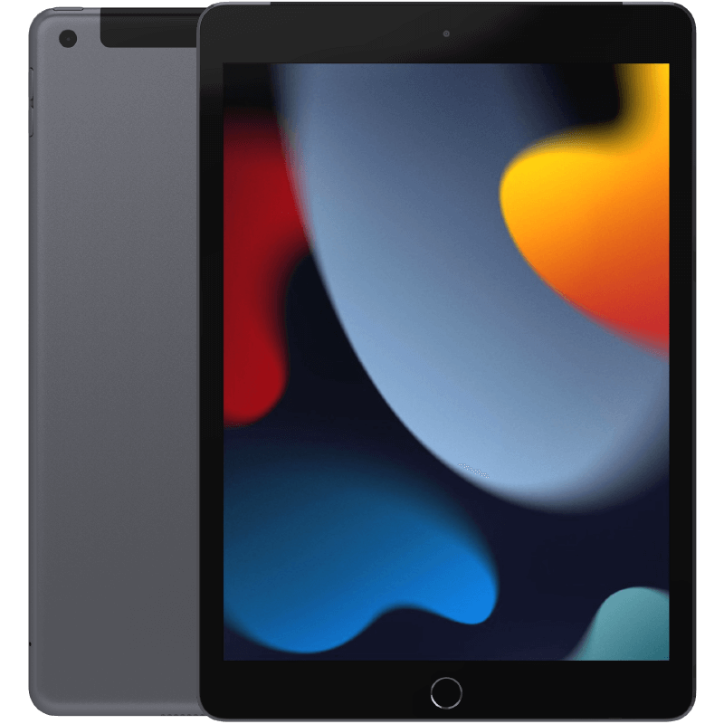 Apple iPad 10,2 9:e gen (2021) Space Gray 64 GB Wifi Klass B (Refurbished)
