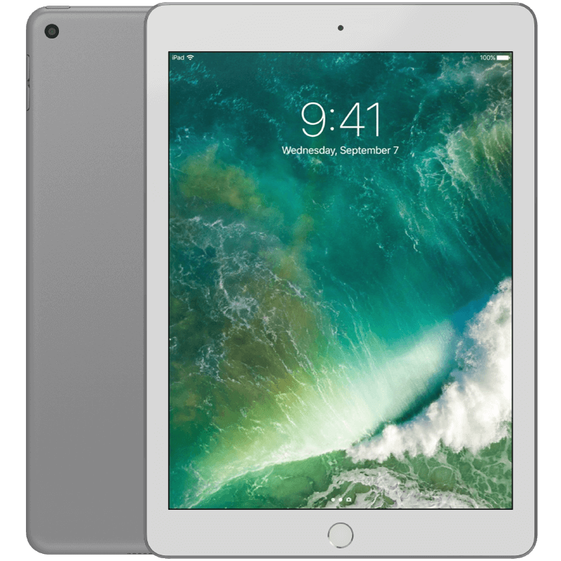 Apple iPad 9,7 5:e gen (2017) Silver 32 GB WIFI + Cellular Klass A (Refurbished)