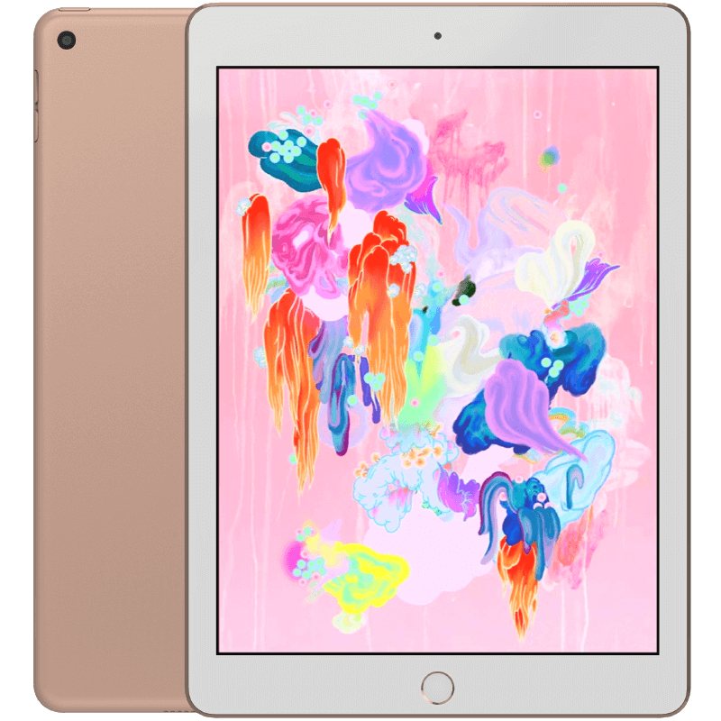 iPad 9,7 6:e gen (2018) Rose Gold WIFI + Cellular 32GB Klass B Nytt batteri (refurbished)