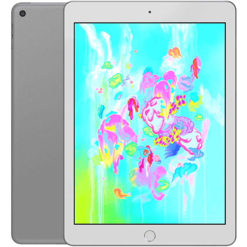 iPad 9,7 6:e gen (2018) Silver WIFI + Cellular 32GB Klass A (refurbished)
