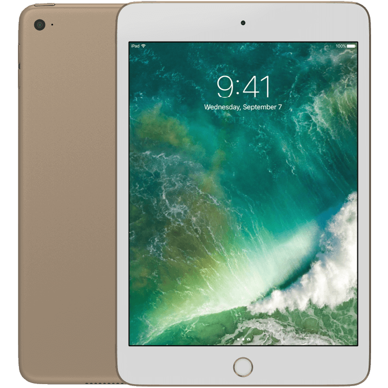 Apple iPad Mini 4 (2015) Gold WIFI + Cellular 16GB Klass B Nytt batteri (Refurbished)