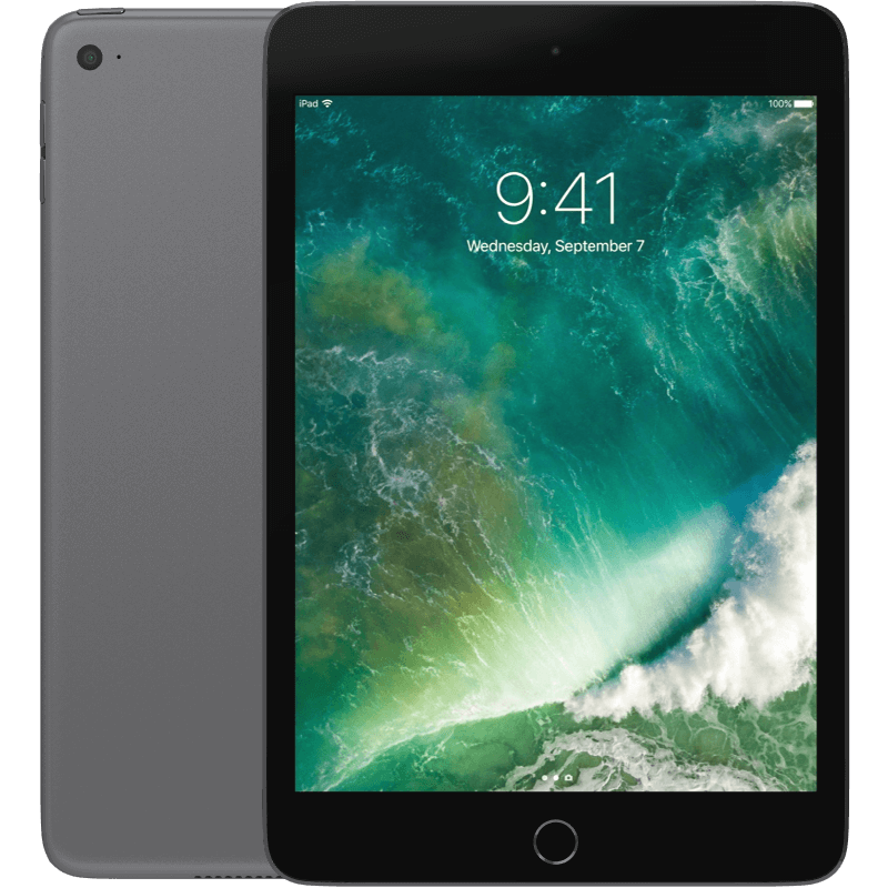 Apple iPad Mini 4 (2015) Space Grey Wifi 128GB Klass A Nytt batteri (Refurbished)