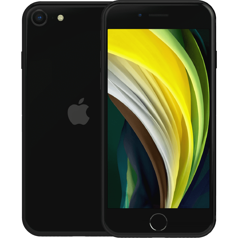 Apple iPhone SE (2020) Black 64 GB Klass A (refurbished)