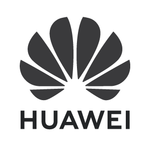 Huawei logo svartvit